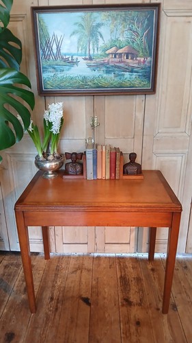 Vintage leather topped oak - vintage,