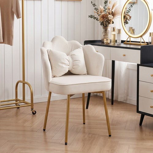 Velvet dressing table - dressing, stool