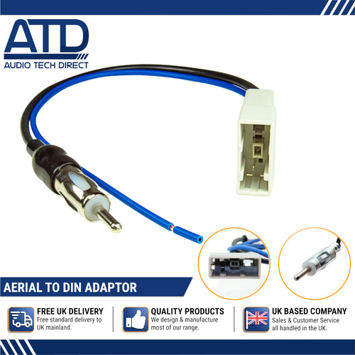 Car radio aerial adapter for - radio,