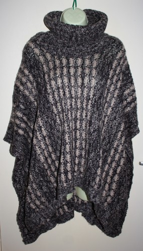 Womens cable knit - knit, poncho