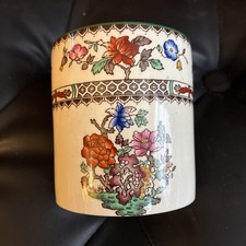 Spode England Chinese Rose Jam Pot Vintage