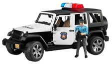 BRUDER, JEEP WRANGLER Police with policeman Scale: 1/16, 1/16, BRU2526