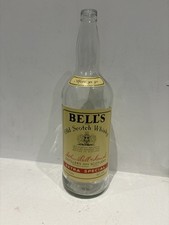 Vintage Bells Whisky 20" Glass Bottle Collectible 4.5 Litre Money Jar - No Lid