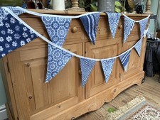 5m blue Bunting, denim blue