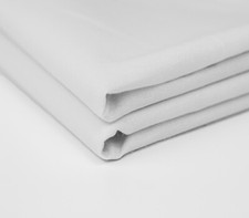 White 100% Cotton Calico Fabric 150cm 60" Wide Canvas Craft Material 155 GSM