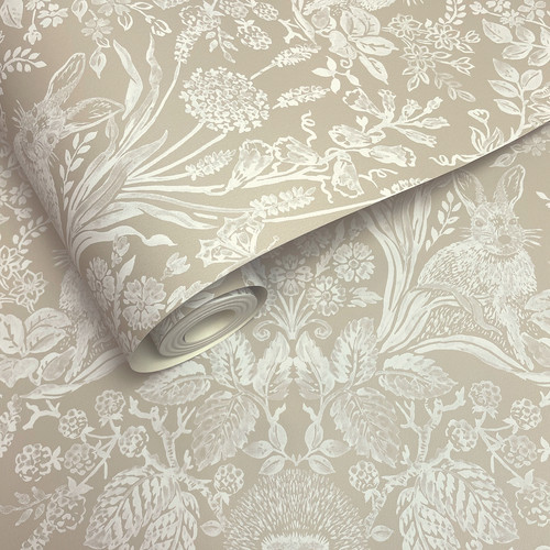 Woodland animal damask harlen - animal,