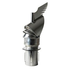 125mm S/Steel Self Adjusting Spinning Dragon CHIMNEY COWL - with Push in Base