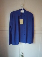 Spirit of the Andes, Button Through Cardigan. Sapphire Blue. New. M. Baby Alpaca