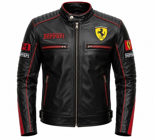 Vintage ferrari racing biker - racing,