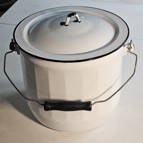 Vintage enamel ware chamber - enamel,