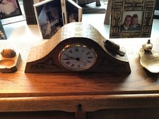 Robert Thompson "Mouseman" Interest Colin Almack "Beaverman" Mantel Clock
