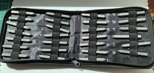 Black zipped case metal - case, 27