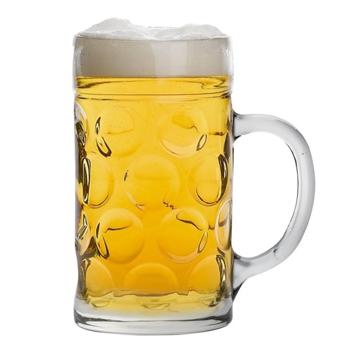 Giant glass german beer stein - glass,