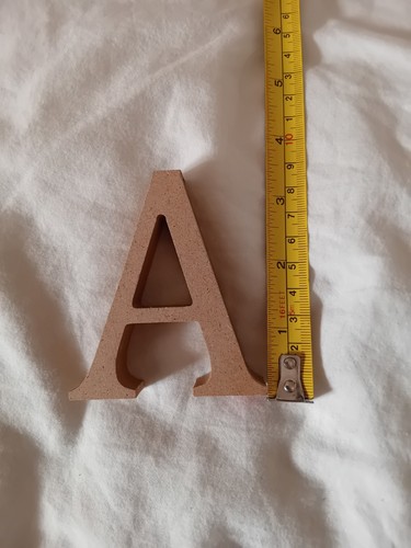 Freestanding wooden letter - wooden, a