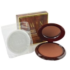 IMAN Sheer Bronzer Bronzing Pressed Powder Compact Deep Bronze Shimmer Glow UK
