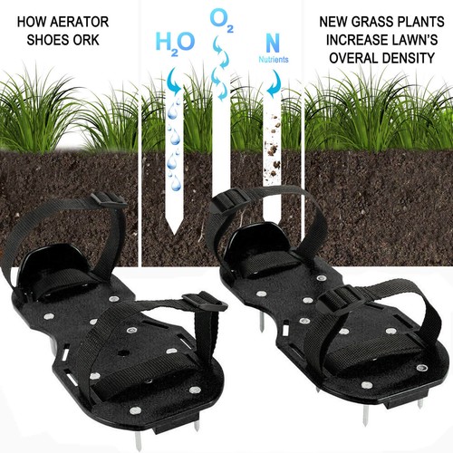 Adjustable straps lawn aerator - adjustable,