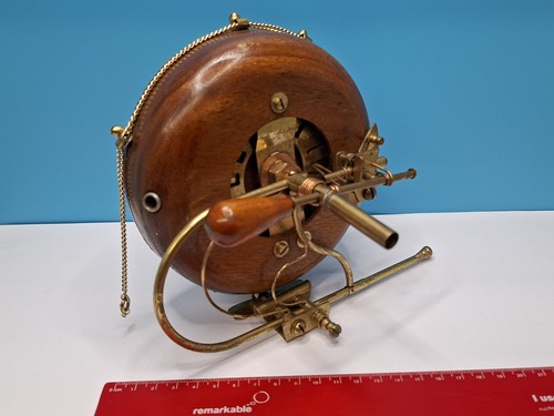 Antique brass wood fishing - &,