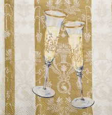 Paper Napkins (Packet x 20) Sparkle & Fizz Celebration Party Craft Decoupage