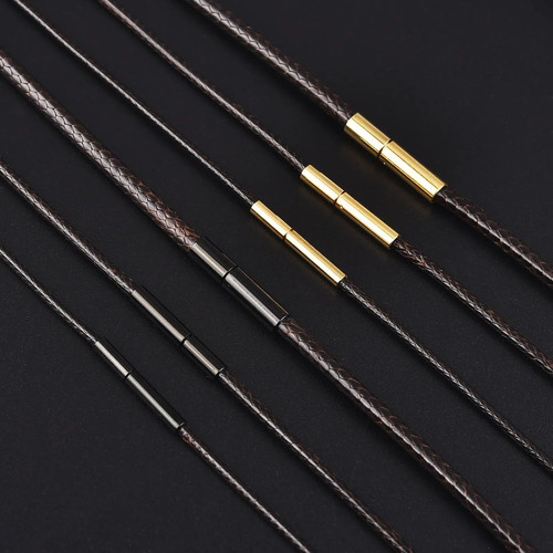 Leather cord necklace chain - cord,