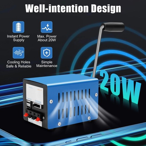 20w manual hand crank - hand,