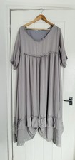 Silver Grey Smock Tunic Style