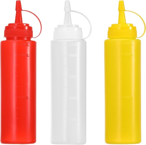 3pcs sauce bottles dispensers - 3pcs,