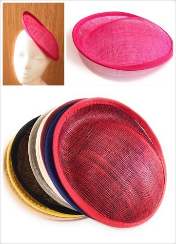 20cm round sinamay dipped disc - 20cm,
