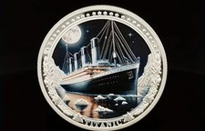 Titanic Silver Plated Commemorative Coin Souvenir Gift Birthday Xmas Dad 