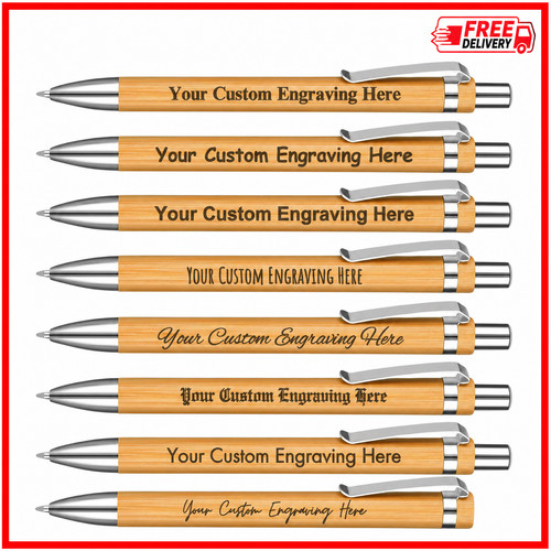 Personalized bamboo ballpoint - personalized,