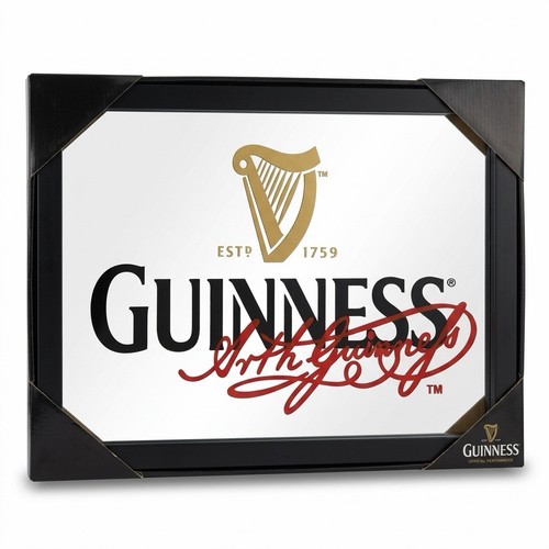 Guinness beer bar mirror - bar,
