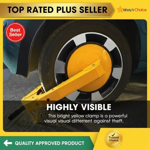 Yellow wheel clamp heavy duty - heavy,