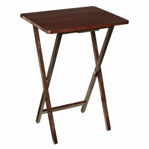 Folding snack table wooden - table, tv