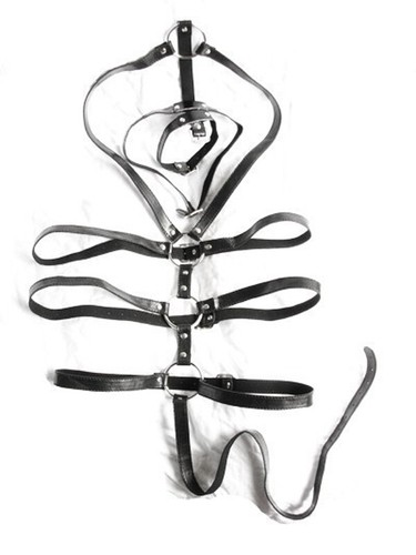 Leather strapped body - leather,