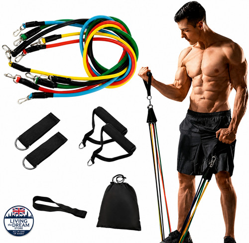 11pcs resistance bands workout - resistance,