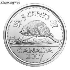 2017 Canada Queen Elizabeth II (5 cents) Nickel Coin - Free shipping