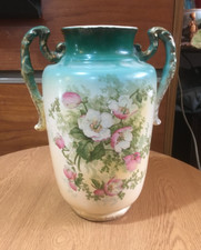 ANTIQUE FORESTER&SONS STAFFRD.PHOENIX WARE CERAMIC VASE H.26cm FAIR CON.