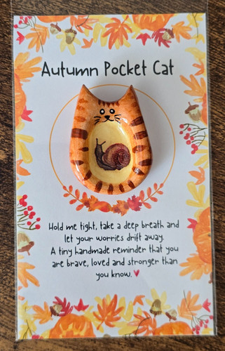Autumn pocket ginger cat - pocket,