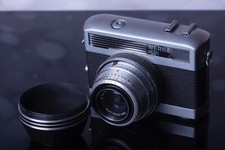  Carl Zeiss Jena Werra 1  w/ CZJ Tessar 50mm f2.8 Lens Hood/Cap, Working Order