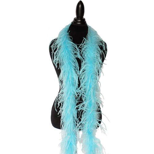 Aqua blue 1ply - blue, feather