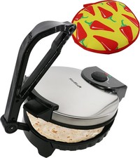 StarBlue 10-Inch Roti Maker with FREE Warmer – Automatic Non-Stick Chapati