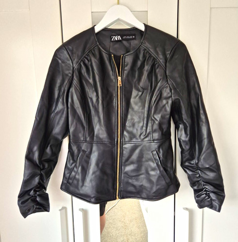 Zara women black faux - zara,