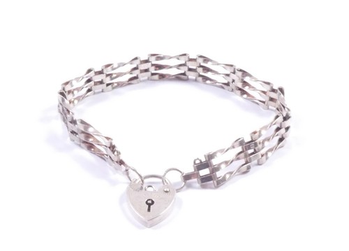Vintage 1982 gate bracelet 925 - bracelet,