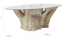 Silverstein Glass Table with