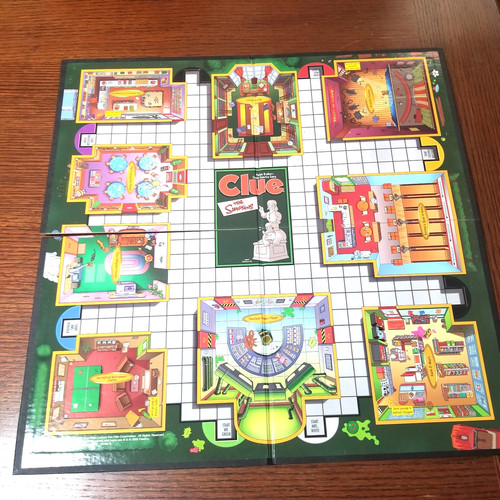 Simpsons clue board game - clue,