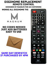 DIGIHOME REMOTE CONTROL A REPLACEMENT THAT WORKS ALL DIGIHOME TVs