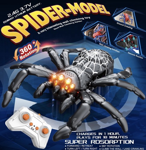 Wall climbing spider - spider, toy