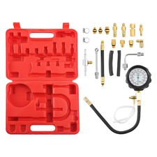 Universal Fuel Injection Gauge Pressure Tester Test Kit Car System Pump Tool UK
