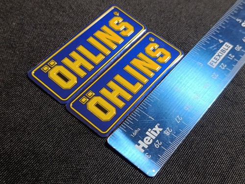 Ohlins metal decal - 2x,
