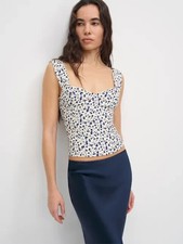 Reformation Hester Crepe Top