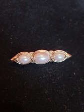 Vintage Three Faux Pearl